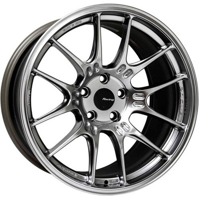 Enkei GTC02 18x8 Hyper Silver Wheel with 5x114.3 Bolt Pattern and 35mm Offset