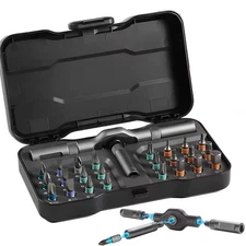 24 in 1 Magnetic Screwdriver Set Mini Multifunction Ratchet Repair Tool Kit