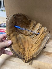 Vintage Ted Williams Baseball Glove Sears Leather Model 16154 Pro Style Box 283