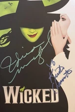 Wicked , Idina Menzel & Kristin Chenowith , Autographed Signed , Program / Book
