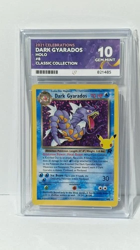 Dark Gyarados 8/82 Ace Celebrations Pokemon Ace 10 Gem Mint *PERFECT SUBGRADES*