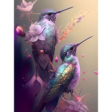 Hummingbirds Paint by Numbers Kit for Adults Beginner, Birds Adult Paint by Numb