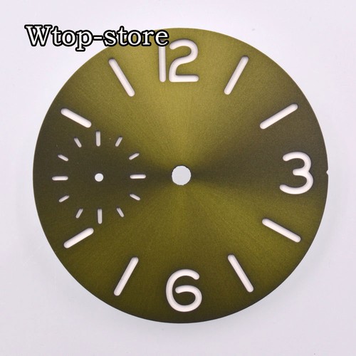 Orologio 37MM Sterile Quadrante Verde Luminoso Fit ETA6497 ST3600 Movimento Orologio - Foto 11 di 12