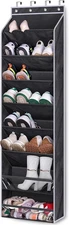 Over The Door Shoe Rack for Door Fit 20 Pairs Sneakers Large Hanging Shoe Organi