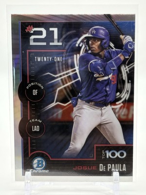 2025 Bowman Chrome JOSUE DE PAULA RC Scouts TOP 100 #BTP-21 Dodgers