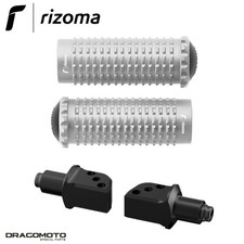 pioli EXTREME Kawasaki Ninja 650 2017-2019 RIZOMA PE631A PE754B Argento passe...