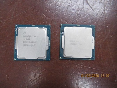 Lot of 2 Intel Core i3-8100 SR3N5  3.6GHz Quad-Core LGA1151 Socket CPU Processor