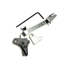 6061 Aluminum Glock 17 19 V3 Safety Trigger Bar Shoe Drop in Kit + rounded steel