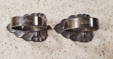 FINE VINTAGE ANTIQUE SILVERPLATE ,NAPKIN RINGS ENGRAVED: (CONT 20)