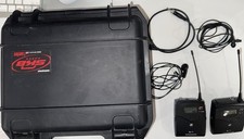 Sennheiser SK 100 EW G4 Wireless Bodypack Transmitter w/Lavalier Mics, SKB Case