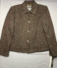 Nouveaux NEW Women's Size 10 Blazer Multicolor Button Business Casual NWT