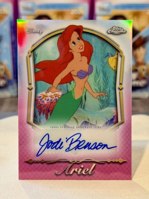 #ad 2026 Topps Chrome Disney Jodi Benson Ariel Princess Auto #PA JB Little Mermaid $240.00