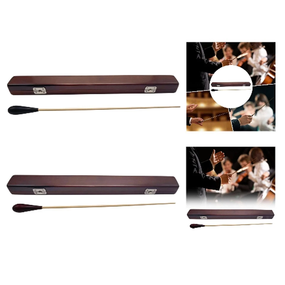 Palo de música de madera regalo con caja de almacenamiento para líder de actuación escénica Foto 2 de 2