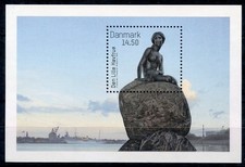 DENMARK 2013 SOUVENIR SHEET OF 1 BY MÖRCK,  LITTLE MERMAID SC #1643 MNH