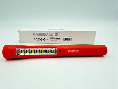 BERNER PEN LED Inspection Light 7+1 USB Rechargeable Magnetic Work Torch 1006910