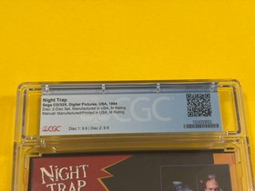 Night Trap (1st Print, CGC 9.4 (9.9 Discs!!!), Sega Genesis CD 32X) not WATA