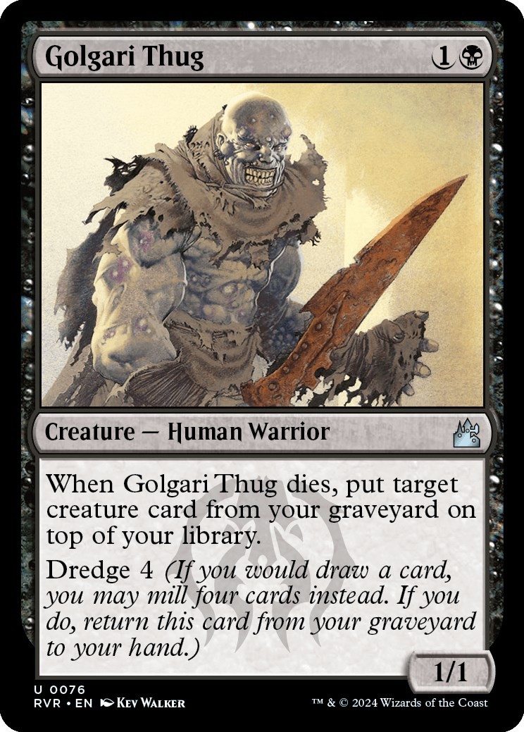 NM - Golgari Thug [RVR - 76] Ravnica Remastered