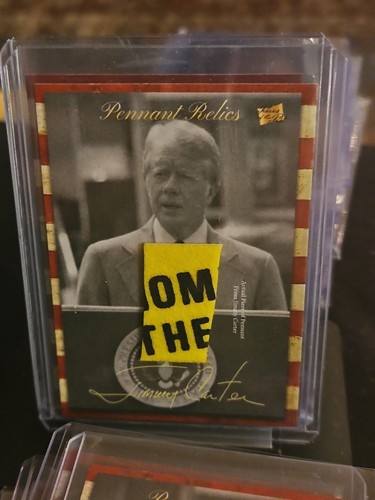 JIMMY CARTER 2018 THE BAR PIECES of the PAST HYBRID EDITION RELIC CARD#PNRH-JC C - Picture 2 of 13