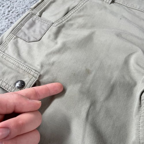 Pantalones cargo Carhartt resistentes flexibles calce relajado Ripstop para hombre 36x34 gris 105461 * - Imagen 9 de 18