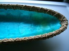 Seashell Art Basket-Capiz Shell-Handmade-24"-Decorative Edging-Philippines — photo 7