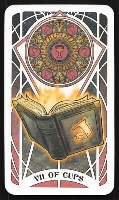 2023 Marvel Tarot Card By Lily McDonnell: Darkhold VII of Cups