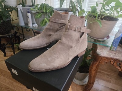 Saint Laurent Paris エディ ジョードプルブーツ Hedi Slimane × Saint Laurent Paris SLP Heide Suede Wyatt Jodphur