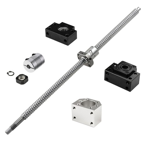 Supporti BK BF12 Set Vite A Ricircolo Sfere SFU1605 250mm Per CNC - Con Dado E Supporti BKBF12 Accessorio Automazione - Foto 5