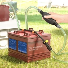 RV Marine Battery Watering Easy Filling Hand Pump Filler Maintaining Flow Rite