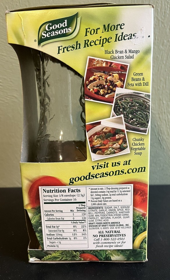 Good Seasons Italian Cruet Kit Dressing &Recipe Mix *read* New Old