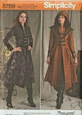 COATS - FANTASY/ SCI-FI/ STEAM PUNK - COSTUME - Simplicity PATTERN 8769