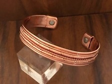Pure Copper Magnetic Bracelet Arthritis Pain Relief Therapy Energy Cuff Bangle