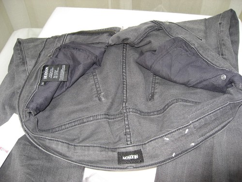 NWT HUDSON Mens Blake Slim Zip Fly Straight Leg Jeans Size 33 Ink Slinge (Grey) - Picture 10 of 12