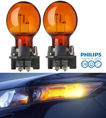 Philips PWY24W 12174NA 24W Two Bulbs Front Turn Signal Light Replacement Lamp OE