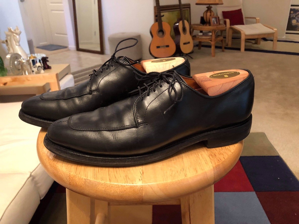 Allen Edmonds Delray Black Men's US7D Leather USA Split Toe