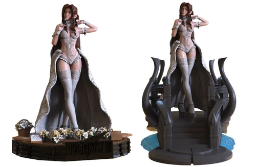 Final Fantasy | Aerith | Figur | 3D Druck | STL Datei | SFW | Download | Pin-Up