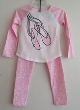 Epic Threads Little Girls Long Sleeve Graphic Tee Leggings outfit - size 5