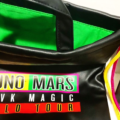 BRUNO MARS 24K Magic Tour VIP Package Leather Tote Photo Book