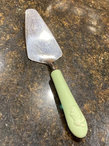 Williams Sonoma Ceramic Green Bunny Rabbit Pie or Cake Server - Picture 5 of 7