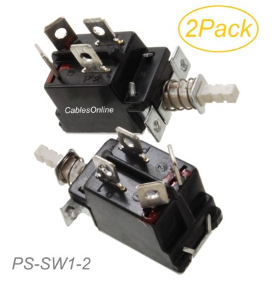  2-Pack Replacement AT Power Supply Push Button Switch - CablesOnline PS-SW1-2