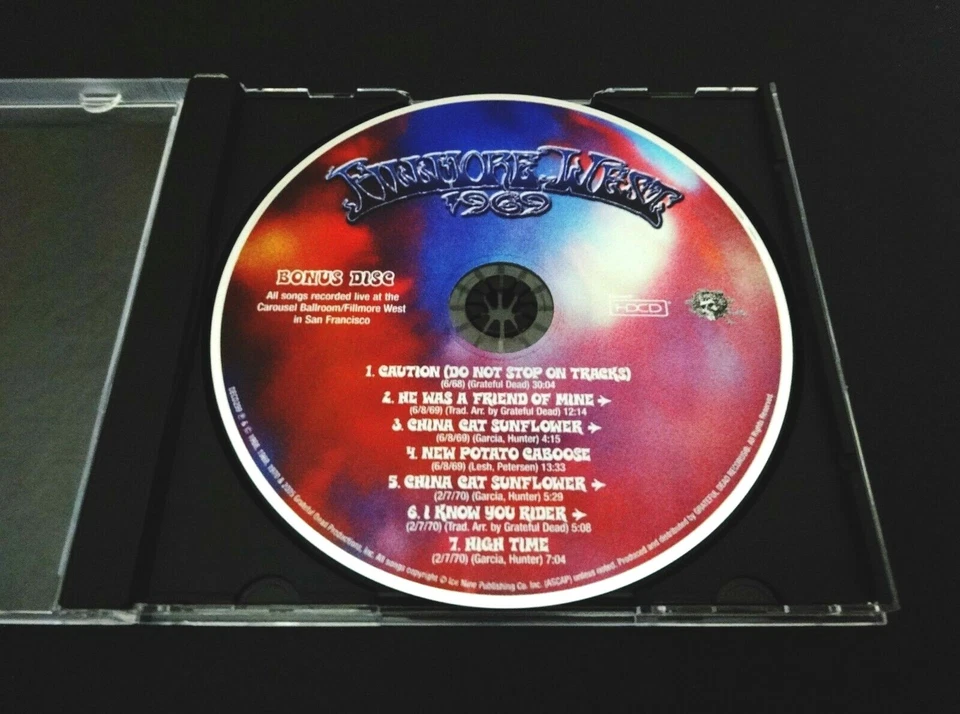 Grateful Dead Fillmore West 1969 Box Set Bonus Disc CD Carousel 1968 1970 1-CD - Image 4 of 4