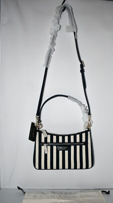 kate spade Hudson convertible striped crossbody bag Parisian navy multi  #KH009 N