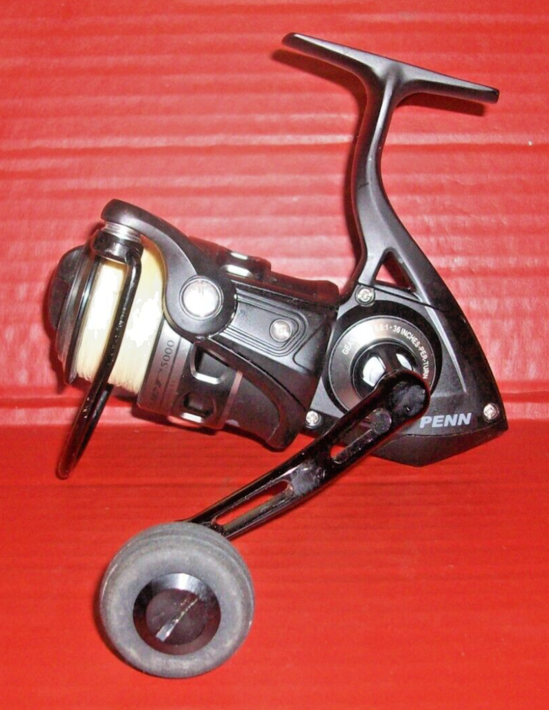 Excellent PENN CONFLICT 5000 Black Spinning Reel w/Original Box 