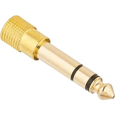3.5mm 1/8" Female Stereo Plug to 1/4" 6.3mm Male Stereo Jack Headphone Adapter