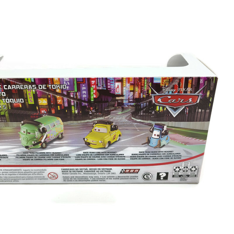 Disney Pixar Cars Tokyo Race Pit Crew 5 Pack Fillmore New Unopened