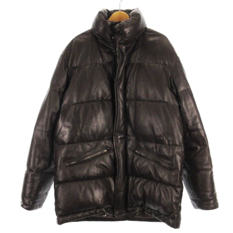 ジャケット・アウター Paul Smith Lamb Leather Down Jacket Paul Smith Leather Bomber Jacket | Brown | FARFETCH ID