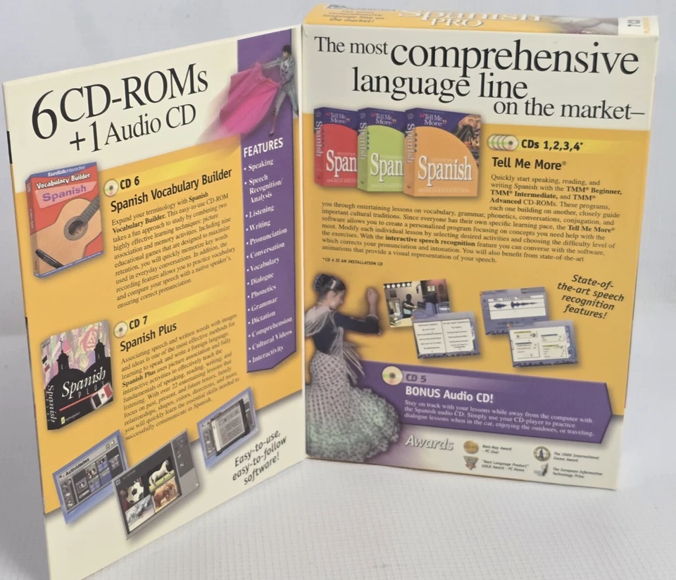 Instant Immersion Spanish Pro 7 CD Platinum Edition Pro Suite Language Software - Image 2 of 4