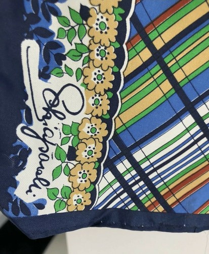 AUTHENTIC SCHIAPARELLI SILK SCARF VINTAGE - Picture 11 of 11