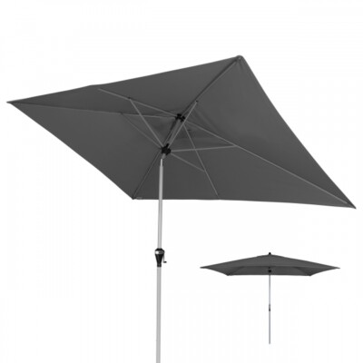 Doppler Kurbelschirm Active Auto Tilt 300x200cm Mast 38mm Knicker Anthrazit
