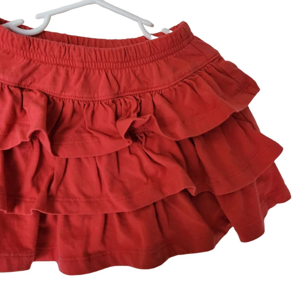 Hanna Andersson Skort Naranja Coral Volantes Talla 110 Talla 5 Años Foto 2 de 3