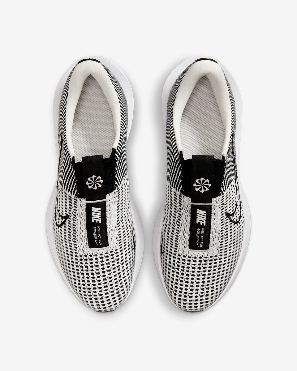 FV5590-002 Nike Interact Run EasyOn Phantom White Black